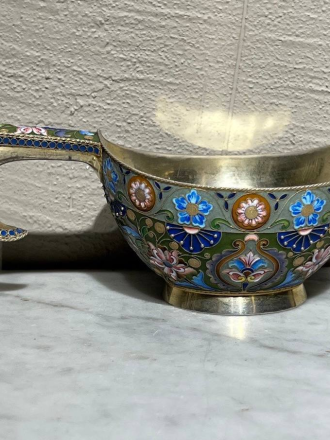 Ковш, мастерская Николая Аленксева, нестандартная форма, 15,1 см, 184 грамма