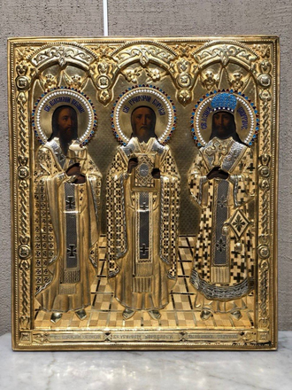 Икона Св.Василий Великий,Св.Григорий Богослов,Св.Иоан Златоуст